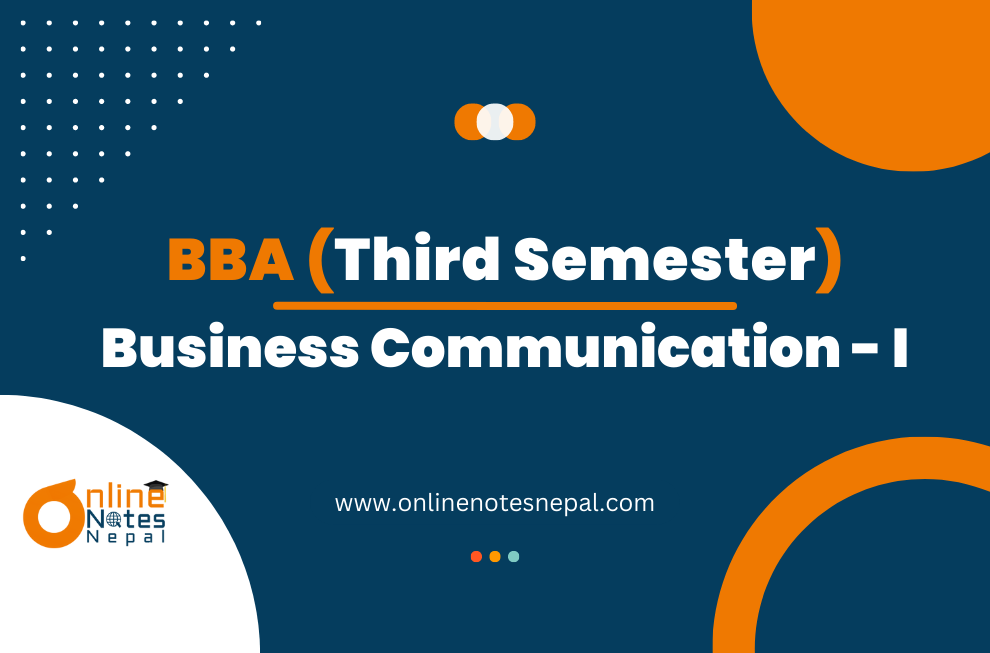 Business Communication - I - Third Semester (BBA) Photo